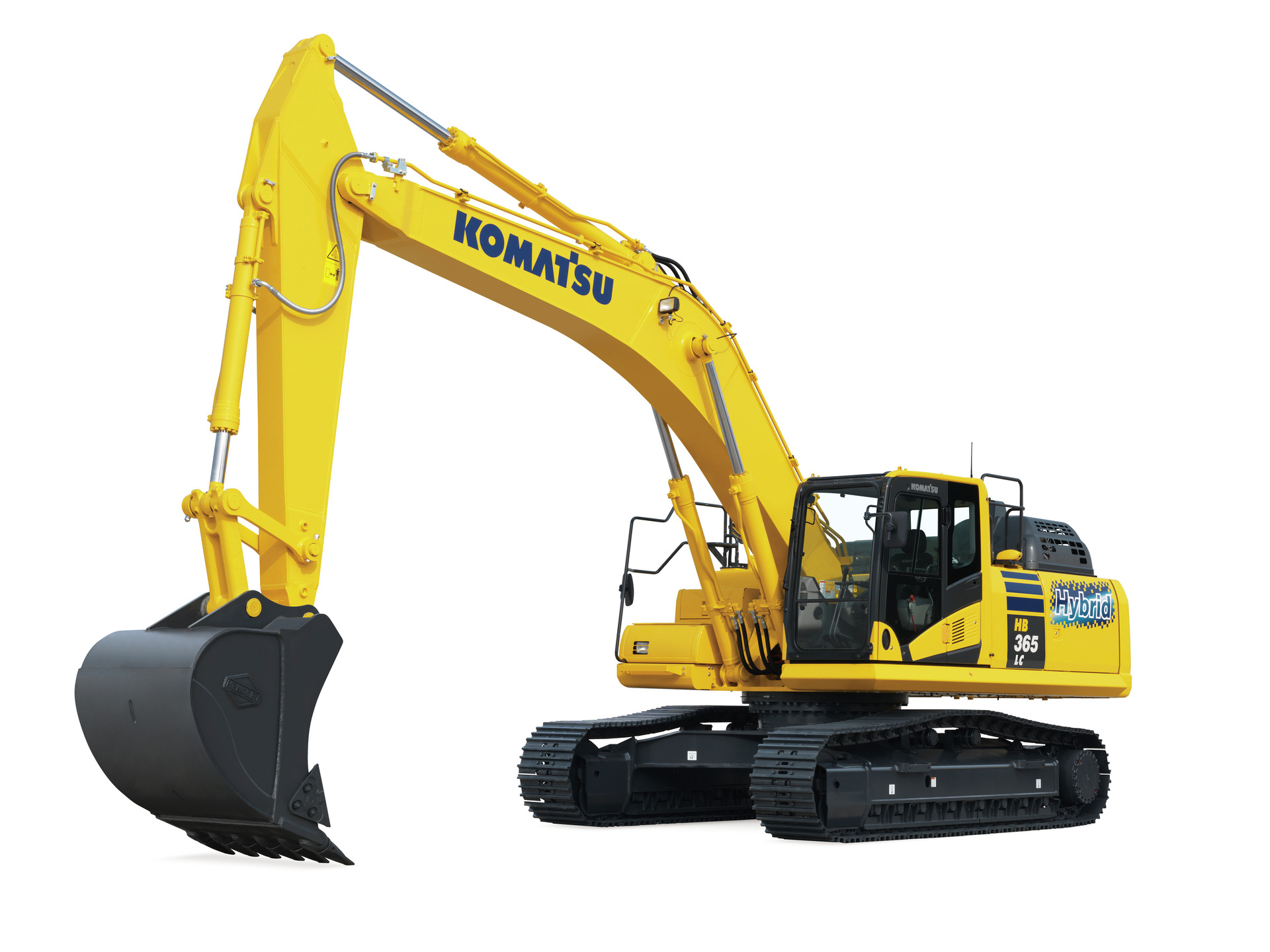 Komatsu HB365LC 3 excavator in white background