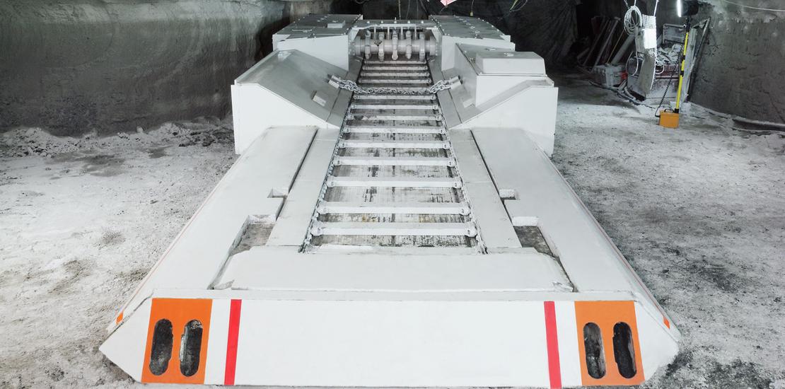 Komatsu UFB17 crushing joy underground feeder breakers in mining site