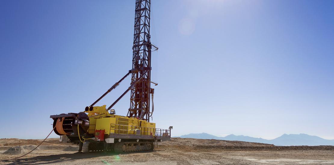 Komatsu 320XPC blasthole drill in mining site