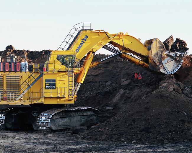 Komatsu PC8000-11 Excavator in construction site