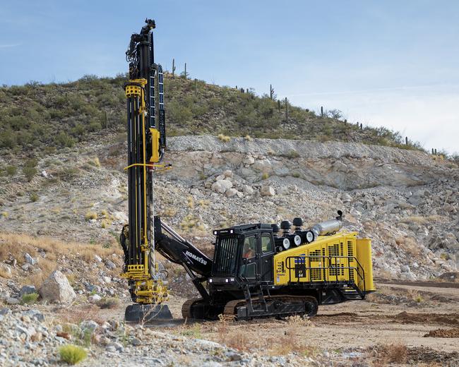 Komatsu ZT44 blasthole drill in the mining site