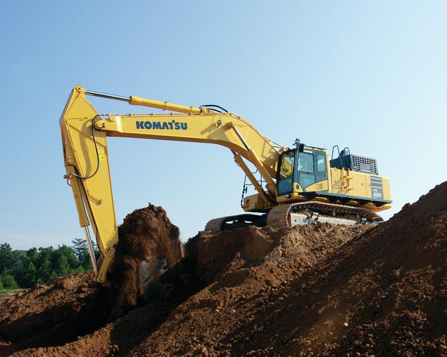 Komatsu PC650LC 11 Excavator in construction site
