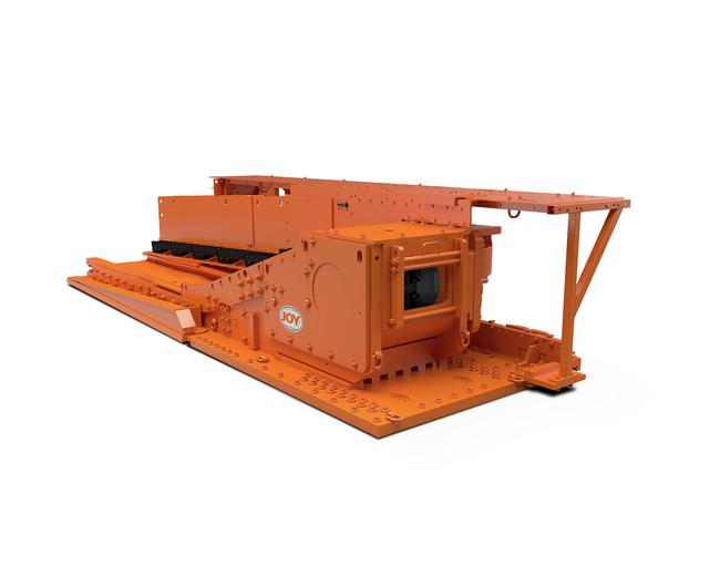 Komatsu longwall in white background