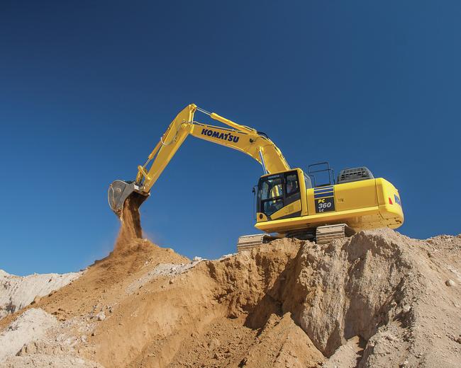 Komatsu PC360 11 Excavator in construction site