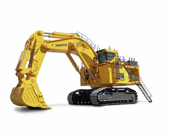 Komatsu PC5500 11 Excavator in white background