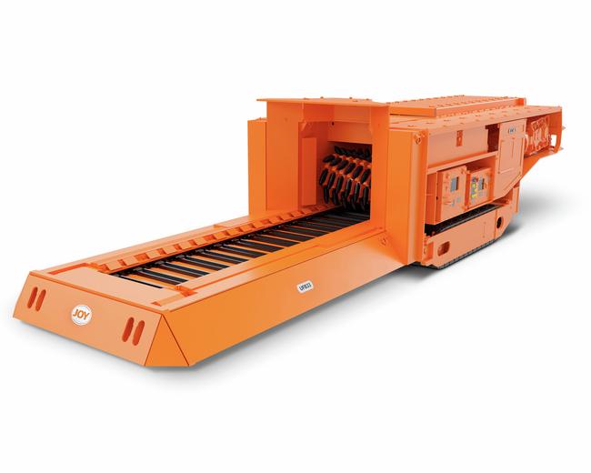 Komatsu UFB33 crushing joy underground feeder breakers in white background