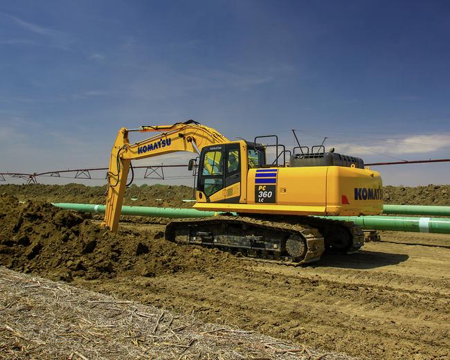 Komatsu PC360LC-10 excavator in construction site