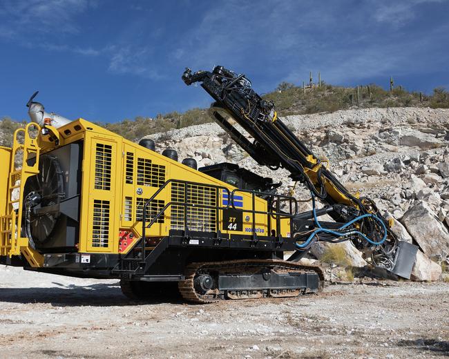 Komatsu ZT44 blasthole drill on mining site