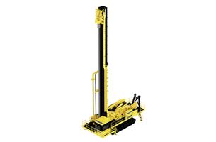 Komatsu ZR77 blasthole drill in white background