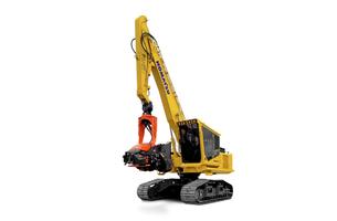 Komatsu PC230F forestry in white background