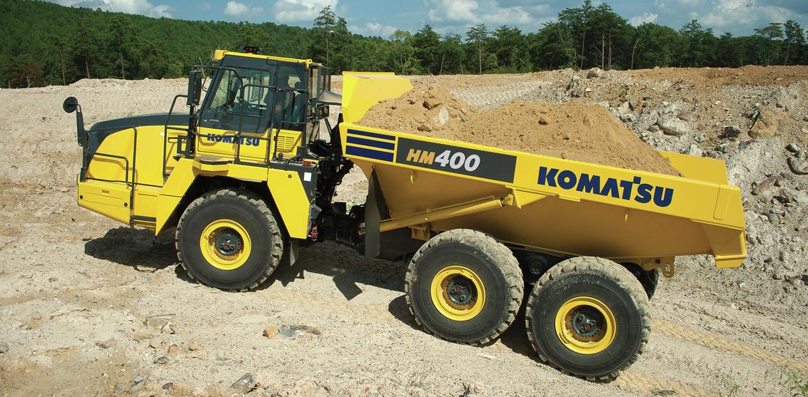 Komatsu's HM400-5 articulated truck will be on display at CONEXPO 