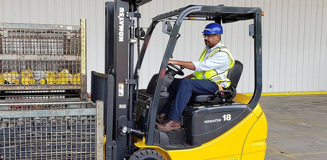 CARB regulations and forklift emissions Komatsu