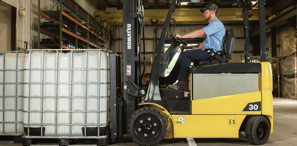 CARB regulations and forklift emissions Komatsu