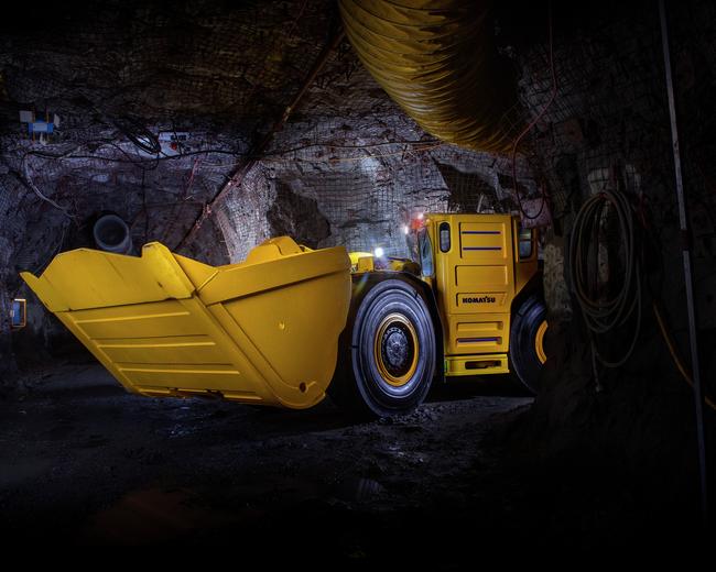 Komatsu WX07 underground hard rock haulage LHD in mining site